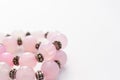 Beautiful bracelet with pink opal stones Infinity