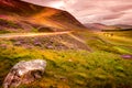 Beautiful Braemar Mountain Sunset in the Scottish highlands