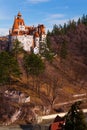 Beautiful Bran Castle in Wallachia, Romania Royalty Free Stock Photo