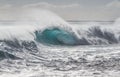 Beautiful breaking Ocean wave in Hawaii