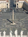 Beautiful breath taking panoramic view of St. Peter's square