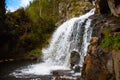 Beautiful breathtaking Waterfall in the Mountains