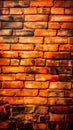 Beautiful brick design wall mobile background, Generative AI