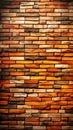 Beautiful brick design wall mobile background, Generative AI