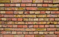 Beautiful brick vintage wall. For design, print. Place for text. Empty red brick wall textured background Royalty Free Stock Photo