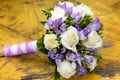 beautiful bridal bouquet at a wedding party Royalty Free Stock Photo