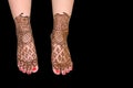 Beautiful bridal mehndi on legs simple and beautiful stylish leg mehndi design beautiful bride indian woman mehndi on legs with Royalty Free Stock Photo
