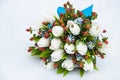 Beautiful bridal wedding bouquet of gentle flowers Royalty Free Stock Photo