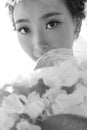 Beautiful bride close-up Royalty Free Stock Photo