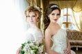 Beautiful Brides with wedding makeup