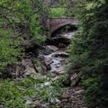 Beautiful bridge in the Brecksville Reservation - CLEVELAND METROPARKS - OHIO - USA Royalty Free Stock Photo