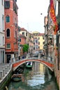 Beautiful bridge and canal in Venice, Italy Royalty Free Stock Photo