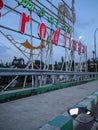 beautiful bridge in the city of Bojonegoro