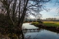 A beautiful bridge in the Netherlands province Drenthe Royalty Free Stock Photo