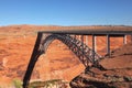 Beautiful bridge next to the Glen Canyon Dam Royalty Free Stock Photo