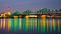 Beautiful bridge at night