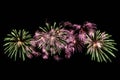 Beautiful bright fireworks Royalty Free Stock Photo