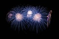 Beautiful bright fireworks Royalty Free Stock Photo