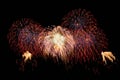 Beautiful bright fireworks Royalty Free Stock Photo