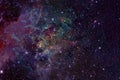 A beautiful bright galaxy, in deep space. Elements of this image were furnished by NASA Royalty Free Stock Photo