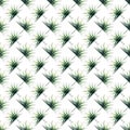 Beautiful bright green tropical wonderful hawaii floral herbal summer diagonal pattern of a palms watercolor Royalty Free Stock Photo