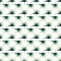 Beautiful bright green tropical wonderful hawaii floral herbal summer diagonal pattern of a palms watercolor Royalty Free Stock Photo