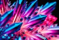 Beautiful bright lucent crystals, close-up abstract background