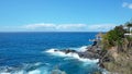 Beautiful and bright morning on the coast of Playa de las Americas, Tenerife, Canary Islands, Spain Royalty Free Stock Photo