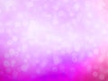 Beautiful bright pink illuminated background with bokeh effect magic festive design