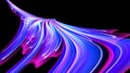 Beautiful bright purple pink abstract energy magical cosmic fiery texture, phoenix bird from lines and stripes, waves, flames Royalty Free Stock Photo