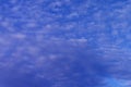 Beautiful bright sky with clouds dyllic nobod . Royalty Free Stock Photo