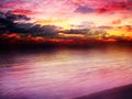 Beautiful bright sunset Royalty Free Stock Photo