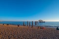 Beautiful Brighton beach is a popular place in summer