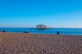 Beautiful Brighton beach is a popular place in summer