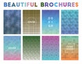 Beautiful Brochures. Amazing geometric patterns.