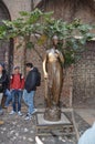 Beautiful Bronze Statue Of Juliet In Verona.