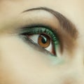 Beautiful woman eye close up with make up Royalty Free Stock Photo