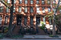 Beautiful Brownstone Homes in Greenwich Village of New York City