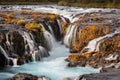 Beautiful Bruarfoss Waterfall, Iceland