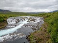Beautiful Bruarfoss waterfall, Iceland Royalty Free Stock Photo