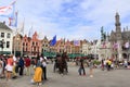 Beautiful Bruges square Belgium