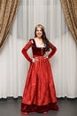 Beautiful brunette girl in Princess costume Royalty Free Stock Photo