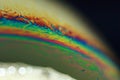 Beautiful bubble on macro photography for backgounds