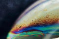 Beautiful bubble on macro photography for backgounds