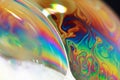 Beautiful bubble on macro photography for backgounds