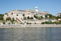 Beautiful Buda Castle Royal Palace and the Danube. Hungary Royalty Free Stock Photo