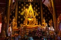 Beautiful Buddha Chinnarat Coated with Gold Plate
