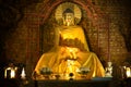 Beautiful Buddha statue in India.