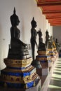 Beautiful Buddha Statue in temple Bangkok thailand