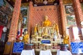 The beautiful Buddha statue at Wat Mahawan